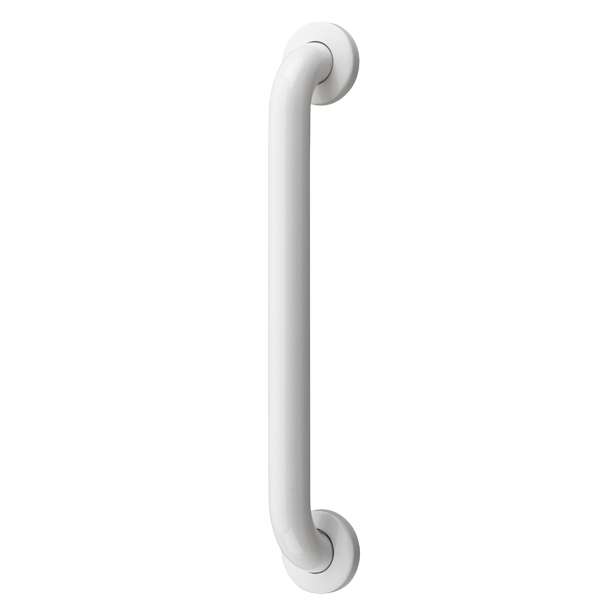 No Drill Grab Bar - White, 18 Inches - Click Image to Close